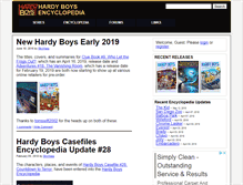 Tablet Screenshot of hardyboyscasefiles.com